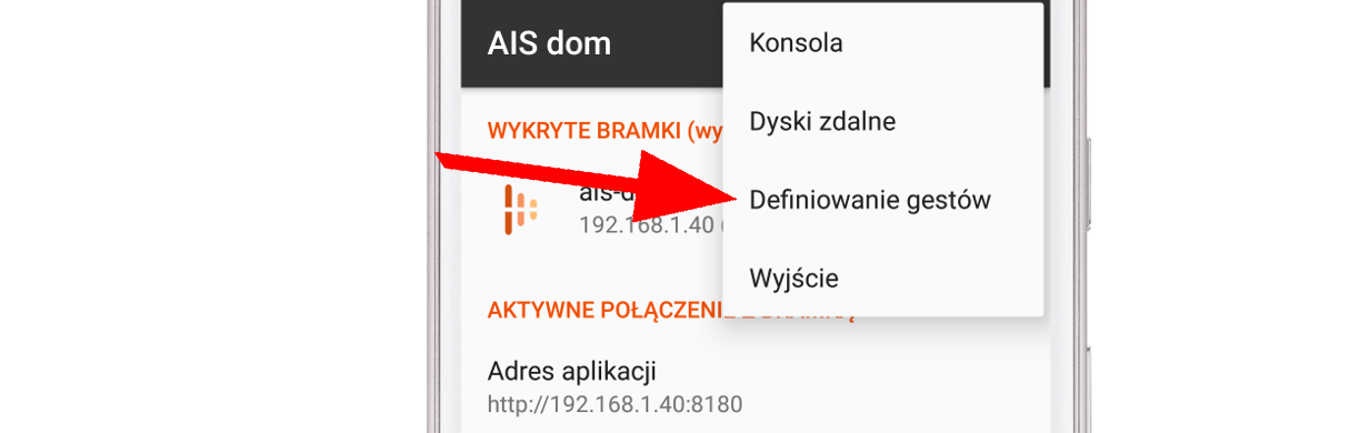 Definiowanie gestów